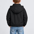 thumbnail image 3 of Junboys Boys Hooded Zip-Up Hoodie Fall - Jacket Boys Jacket Casual Sporty Outerwear for School Travel, Long Sleeve Zip Up Hoodie with Pockets, 3 of 3