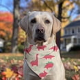 thumbnail image 2 of Dog Bandana 1 Pack,Red Dinosaur Silhouette Pattern Bandanas for Dogs,Cat Bandana,Small/ Large Dog Bandana 2 Size,Dog Bandanas, 2 of 6