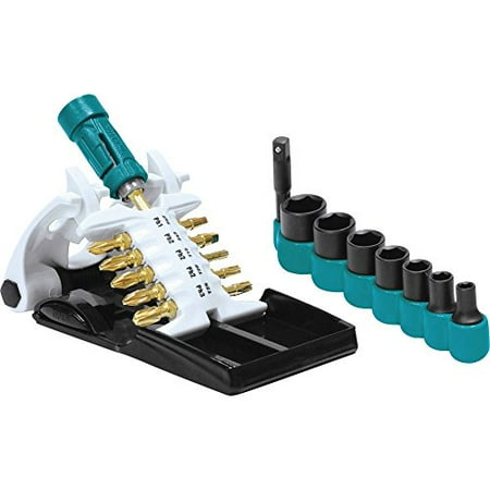- Makita B-42357 Impact Gold Ultra-Magnetic Insert Bit and Socket Set, 19-Piece