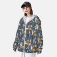 thumbnail image 5 of Goofa Llama and Cactus Printed Women's UPF 50+ Sun Protection Hoodie Jacket Lightweight Long Sleeve Sun Shirt for Women with Pocket Hiking Outdoor-X-Large, 5 of 9