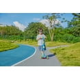 thumbnail image 2 of Gotrax GS2 2-in-1 Foldable Kick Scooter for Kids Ages 2-6, with Removable Seat, Adjustable Handlebar Heights, Light-Up Wheels, Wide Deck, 100 lbs Max Load – Perfect Gift for Boys and Girls,Blue, 2 of 5