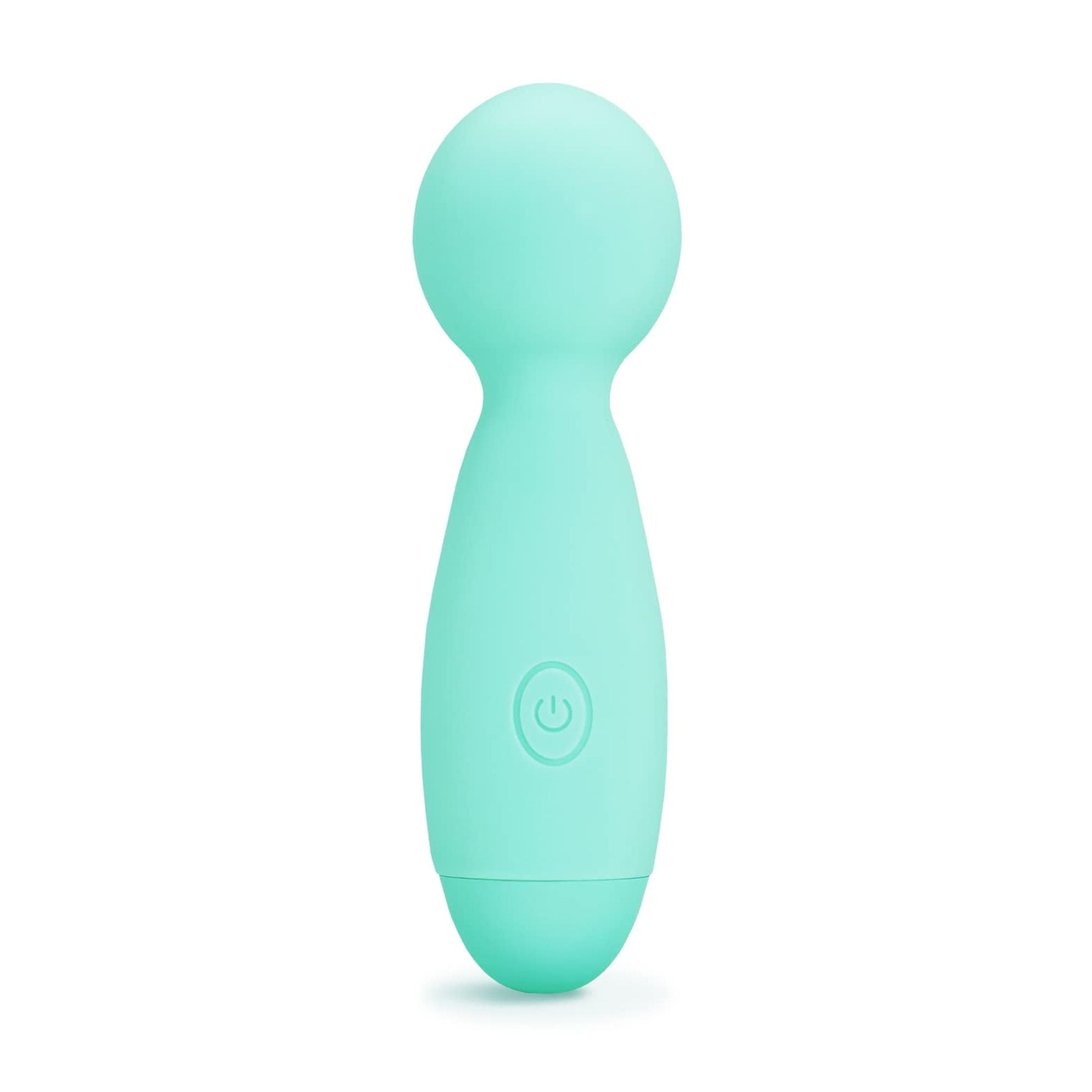 plusOne Mini Travel Vibrator Wand, Waterproof, Teal
