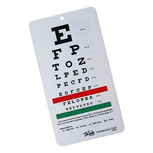 ultimate pocket eye chart rosenbaum snellen walmart com