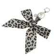 thumbnail image 5 of Unique Bargains 1 Pc Fashion Bow Scarf Leopard Print Handbag Charm Bag Accessories White, 5 of 5