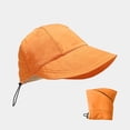 thumbnail image 2 of LPKRT Women'S Packable Sun Hat Adjustable Drawstring Baseball Cap Uv Protection Quick-Dry Boonie Hat Orange, 2 of 5