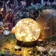 thumbnail image 6 of Waitmin Solar Lights Outdoor Garden Decorative (2 Pack), Cracked Glass, Waterproof Globe Ball for Outside, Yard Pathway Patio Lawn Decor, 6 of 8