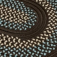 thumbnail image 3 of Colonial Mills 5' x 8' Brown And Blue Oval Handmade Braided Area Throw Rug, 3 of 3