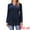 Dark Blue, variant on DARING DIVA Women's Velvet V Neck Long Sleeve Metallic Blouse S Black