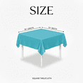 thumbnail image 3 of AK TRADING CO. 54" x 54" Polyester Square Tablecloth - Perfect for Any Occasion Like Parties, Wedding, Buffet Decoration, Indoor & Outdoor Use (Turquoise), 3 of 18