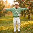thumbnail image 4 of Grblisyd Boys Waffle Knit Quarter Zip Sweatshirts Long Sleeve Stand Up Collar Pullover Soft Breathable Casual Outfits for Kids, 4 of 6