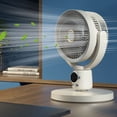 thumbnail image 3 of Ventilador Eléctrico de Circulación de Aire USB, Mesa No Recargable, Escritorio, Portátil, Montado en la Pared, Rotación de 360 Grados con Luz, 3 of 5