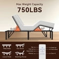 thumbnail image 5 of Adjustable Bed Base Frame Head and Foot Incline Quiet Motor Queen Size Zero Gravity, Dual USB A+C Ports, Remote Control with ZG and Memory Keys, 5 of 9