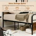 thumbnail image 6 of Costway Twin Size Metal Platform Bed Frame Industrial Headboard Mattress Foundation, 6 of 10