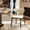 Beige, variant on Dining Chair Set of 2, Upholstered Wooden Dining Chairs with Curved Back, Modern Fabric Kitchen Side Chairs