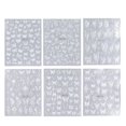 thumbnail image 1 of 6 Sheets Butterfly Nail Art Decals Holographic Rhinestone Self-Adhesive Hollow Butterfly Nail Decals, 1 of 5
