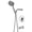 Chrome, variant on Sumerain Brushed Gold Tub and Shower Faucet Set with 6-Spray Filtered Handheld Showerhead, Shower System with Tub Spout