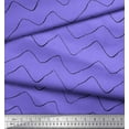 thumbnail image 2 of Soimoi Purple Georgette Viscose Fabric Artistic Waves Abstract Decor Fabric Printed Yard 42 Inch Wide, 2 of 3