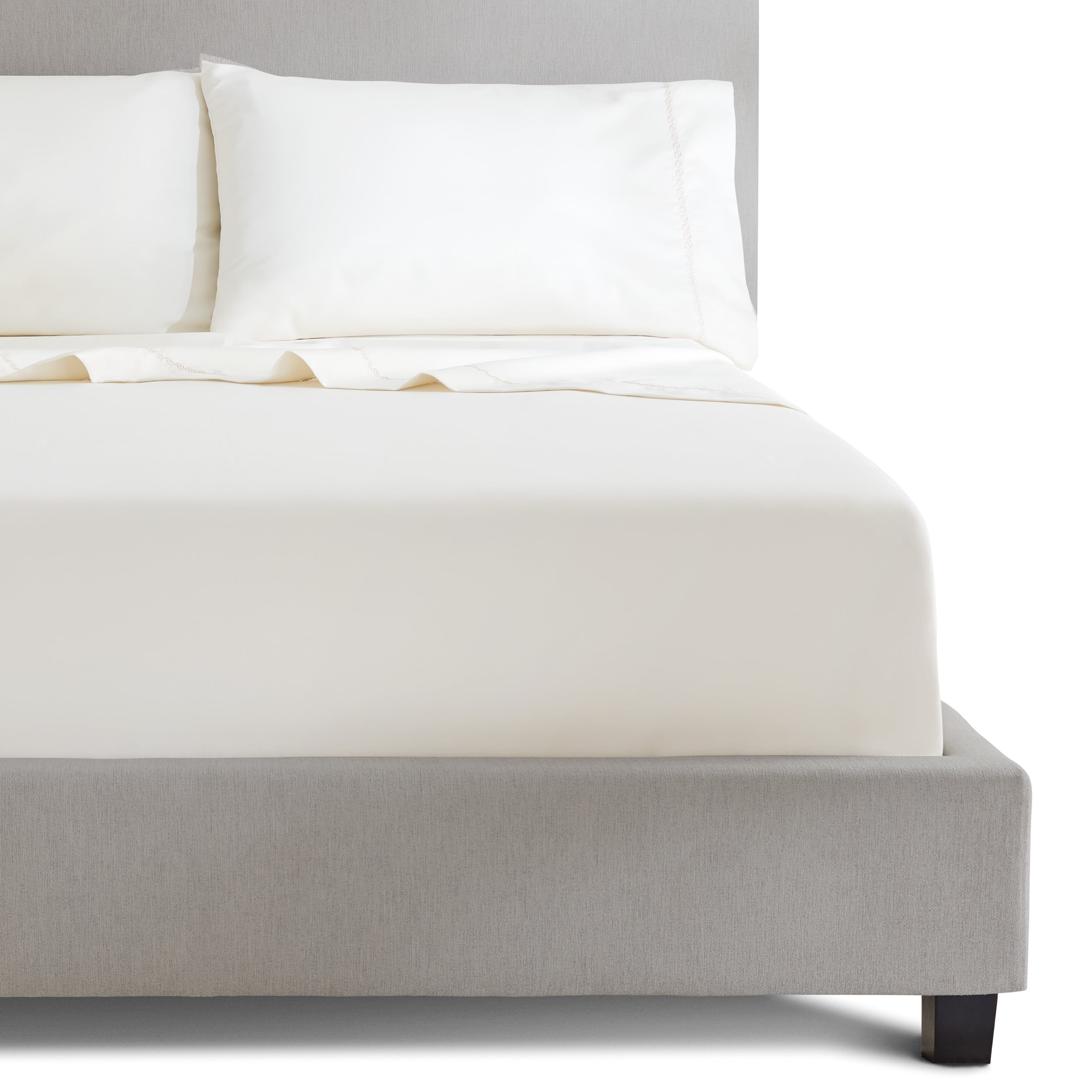 Sofia Home 4 Piece 800 Thread Count Embroidered Sheet Set Queen