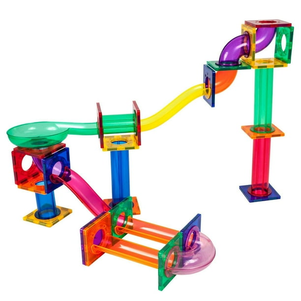 Picasso Tiles Marble Run 50 pc. Tile Race Track Toy, Play Set