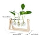 thumbnail image 2 of Planta Hidropónica Florero Transparente Marco De Madera Mesa Decorativa Vidrio Transparente Contenedor De Flores Bonsai Planta Decoración Florero Minnieouse HA039933-06, 2 of 6