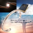 thumbnail image 6 of Bible Verse Bracelet Above All Else Guard Your Heart Prov 4:23 Cuff Bangle Bracelet,Christian Quote Religious Jewelry,Proverbs 4:23, 6 of 6