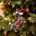 thumbnail image 2 of Decoraciones Del Árbol de Navidad, Lindo Perro Colgante de Vacaciones Acrílico Hecho a Mano para el Coche Oficina en el Hogar, Adornos Personalizados Del Árbol de Navidad de Mascotas, 2 of 2