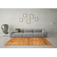 thumbnail image 3 of Ahgly Company Indoor Round Abstract Orange Modern Area Rugs, 8' Round, 3 of 4