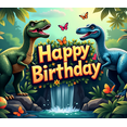 thumbnail image 3 of LUUFILx Dinosaur Happy Birthday Backdrop Banner for Kids Jungle Party Decorations Background Supplies Festive Party Props Photography Decor, 3 of 7