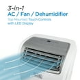 thumbnail image 2 of Black+Decker Portable Air Conditioner, 8,000 BTU, White, 2 of 6