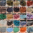 thumbnail image 2 of Cuentas de piedra Natural 4 6 8 10mm ojo de tigre Lava amazonita turquesas ágatas jaspes cuentas para fabricación de joyería DIY pulsera collar Dengxun unisex, 2 of 2