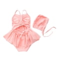 thumbnail image 4 of Gubotare Bathing Suit Girls Toddler Baby Girls Swimsuit Bathing Suits Cute Beach Sport Swimming Backless Summer One Piece Swimwear 2T 3T (Pink,2-3 Years), 4 of 7