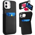 thumbnail image 4 of For Samsung Galaxy S25+ /S25 Plus /S24+ Plus PU Leather Wallet Cover with Credit Card Holder, Kickstand & Mirror Inside Slim Fit TPU & PC Hybrid Design Cover, XPM Phone Case [Black], 4 of 12