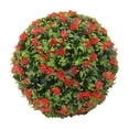 thumbnail image 2 of 1 PCS Artificial Plant Topiary Ball with Rose Flower, Faux Boxwood Decorative Balls for Backyard, Balcony,Garden, Wedding and Home Decor, 30cm, 2 of 9