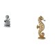 thumbnail image 1 of Figura de Guan Yin Feng Shui, escultura de Buda femenina, adorno decorativo de resina china para mesa, estatua dorada para interior, oficina, dormitor, 1 of 8