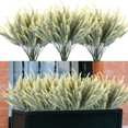 thumbnail image 2 of 12 paquetes de flores artificiales para exteriores, plantas resistentes a los rayos UV, arbustos verdes de lavanda de plástico sintético para macetas colgantes Sincero  Juguete, 2 of 5