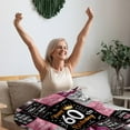 thumbnail image 4 of 60th Birthday Gifts for Women, Unique Happy Birthday Fleece Throw Blanket 60" x 80", 60 Years Old Birthday Decorations Gifts, Best 60th Birthday Gfit Ideas for Mom, Wife, Sister, Friends, Female, 4 of 6