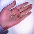 thumbnail image 2 of 14K Gold Plated Drop Dangle Cross Hoop Earrings for Women,Small Huggie Hoops Cross Earrings for Men Hypoallergenic Lightweight, 2 of 7