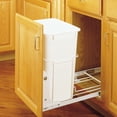 thumbnail image 3 of Rev-A-Shelf Single Pullout 35 qt. Trash Can for Kitchen Cabinets, RV-18PB-1, 3 of 6
