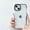 Clear with Black Frame, variant on for iPhone 15 Phone Case, Neon Clear Fluorescent Transparent Case,Soft Slim Bumper Protective Case for iPhone 15 6.1 Inch - Clear with White Frame