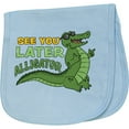 thumbnail image 2 of Inktastic See You Later Alligator with Black Sunglasses Baby Burp Cloth, 2 of 3