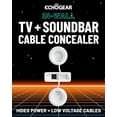 thumbnail image 2 of ECHOGEAR en kit de gestión de cables de pared para TV y barra de sonido - Corrector de cables y kit de alimentación - Alimenta dispositivos y oculta todos los cables - Viene con accesorio de perforaci, 2 of 5