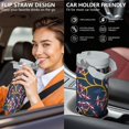 thumbnail image 5 of Modern 30oz Handheld Travel Tumbler with Handle – Double Wall Stainless Steel Insulated Cup, Flip Straw Lid, Leak-Proof & BPA-Free for Hot and Cold Drinks – Durable Coffee & Juice Mug White, 5 of 7