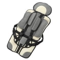 thumbnail image 2 of Asiento de seguridad para niños, asiento portátil para coche, plegable, con correa ajustable, accesorios de viaje, asiento protector gris, 2 of 14