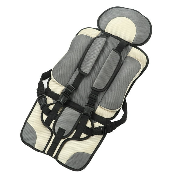 Asiento De Automóvil Simple, Mesh De Aire Lavable Facric Plegable Corias Ajustables ASIENTO DE SEGURIDAD DE NIÑOS PORTABLES PARA Vacaciones Para Niños Pequeños