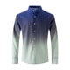 thumbnail image 4 of Blusa y camisa de manga larga con cuello alto para hombre, estilo informal, a rayas, con cuello alto, tipo cárdigan, camisa con botones, blusa de poliéster para hombre, 4 of 9