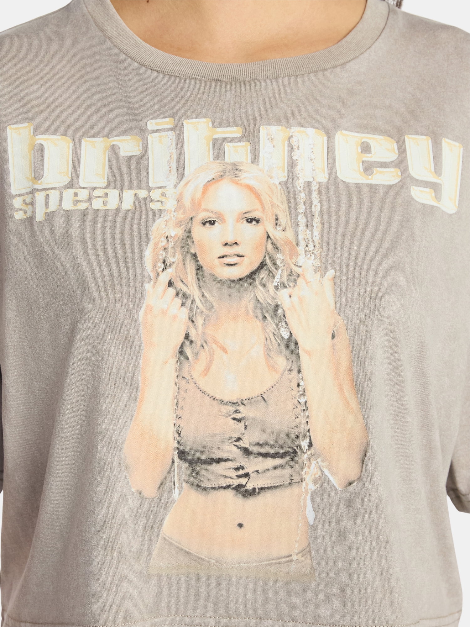 Britney Spears Women's Skimmer Tee with Short Sleeves, XXS-4X