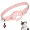 thumbnail image 1 of Methold Localizador GPS para gatos, sistema dual, resistente al agua, larga duración de la batería, compatible con perros y gatos. Suministros para gatos Rosa + Blanco Sistema dual, 1 of 6