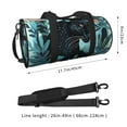 thumbnail image 3 of Bingfone Black Panther Floral Illustration Print Gym Duffle Backpack for Men Women,Travel Weekender Carry-On Bags with Detachable Back Pack Straps for Traveling Overnight Climb Sports, 3 of 7