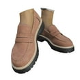 thumbnail image 6 of YLYL Womens Penny Loafers Chunky Heel Lug Sole Slip on Comfortable Fashion Casual Work Shoes, 6 of 9