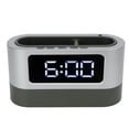 thumbnail image 4 of Pen Holder Alarm Clock, 12/24 Hours Digital Alarm Clock Snooze Alarm  For Dormitory White, 4 of 8
